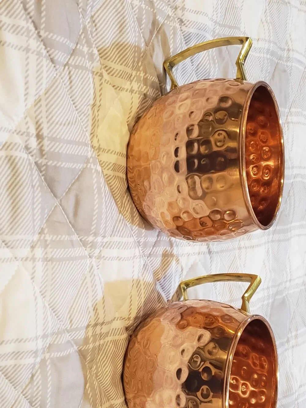 Two 16oz Copper Moscow Mule mugs